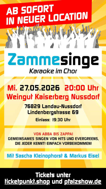 Zammesinge - Karaoke im Chor im Mai 2026 in Landau