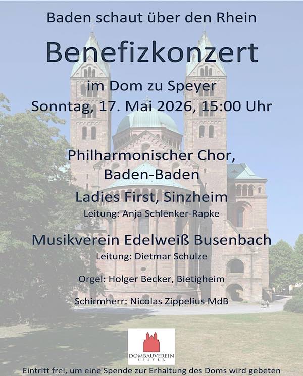„Baden schaut über den Rhein” im Mai 2026 in Speyer