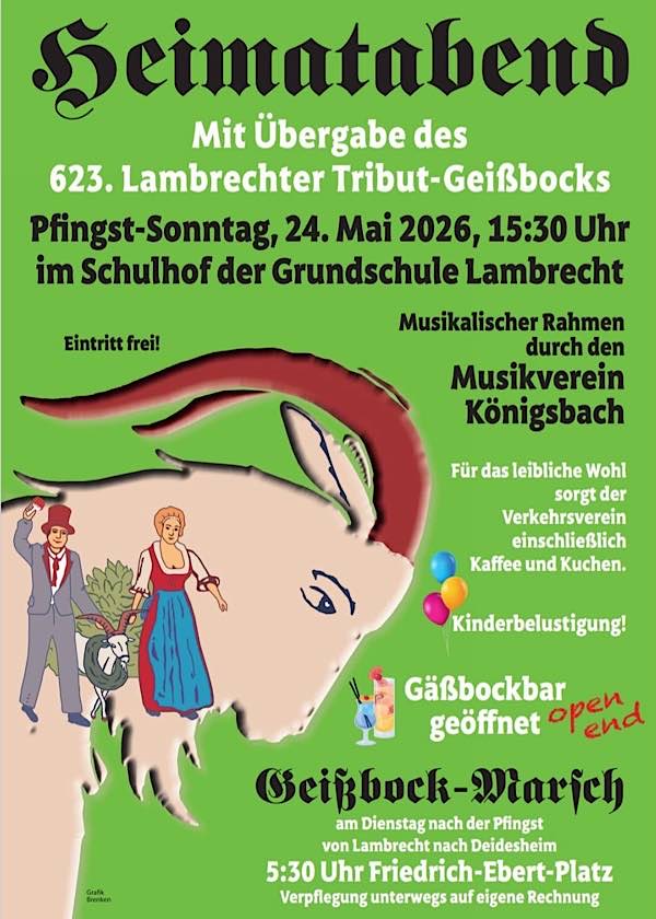 Heimatabend im Mai 2026 in Lambrecht