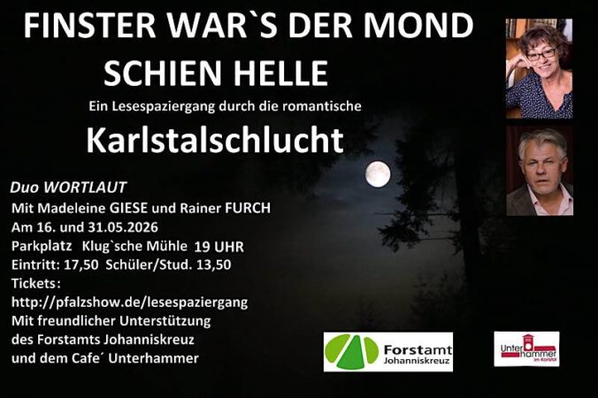 Lesespaziergang durch die Karlstalschlucht im Mai 2026