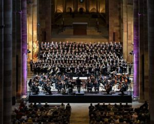 Das Abschlusskonzert der Internationalen Musiktage 2025 im Dom (Quelle: Dommusik Speyer, Foto: Klaus Landry)