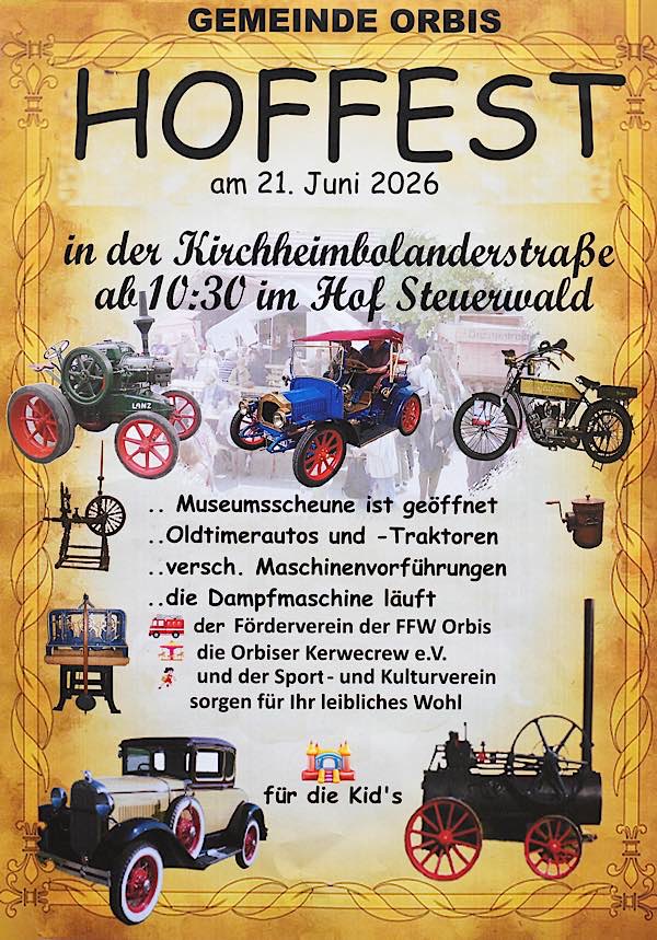 Hoffest im Juni 2026 in Orbis