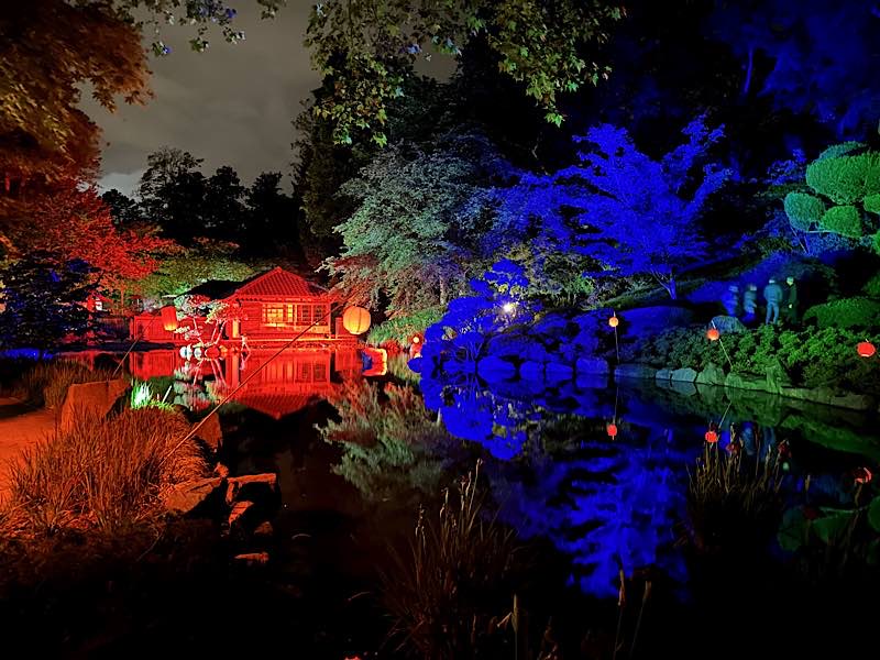 Der illuminierte Japanische Garten (Foto: Japanischer Garten)