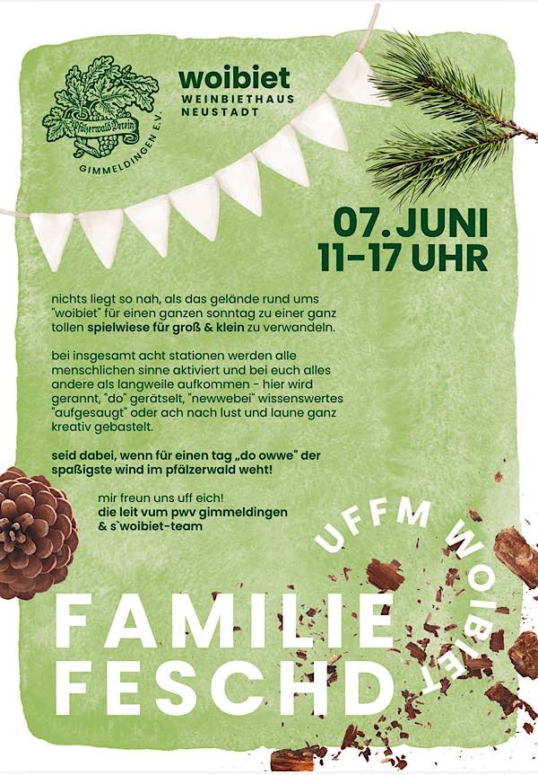 Familiefeschd im Juni 2026 uffm Woibiet