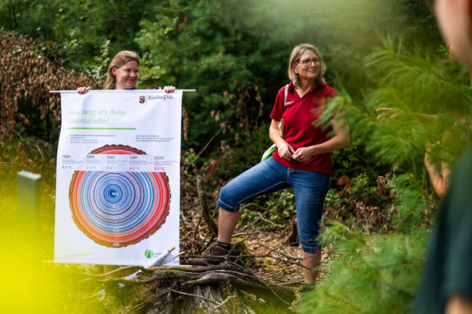 Waldführung mit den Försterinnen (Foto: Landesforsten.RLP.de/L. Wittmer)