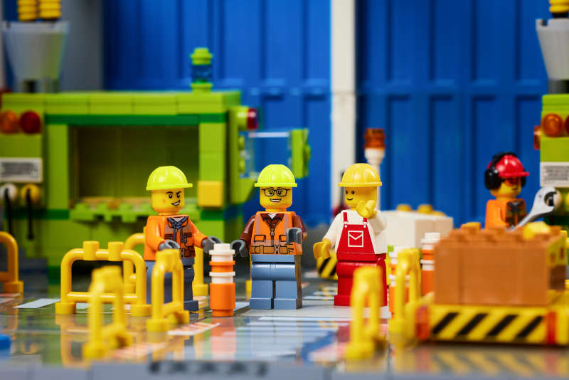 „MOC“ (My Own Creation), gestaltet von Lauter Steine e.V. aus Kaiserslautern. (Bildnachweis: Leihgeber: Martin Schild Historisches Museum der Pfalz Speyer, Foto: Hans-Georg Merkel)