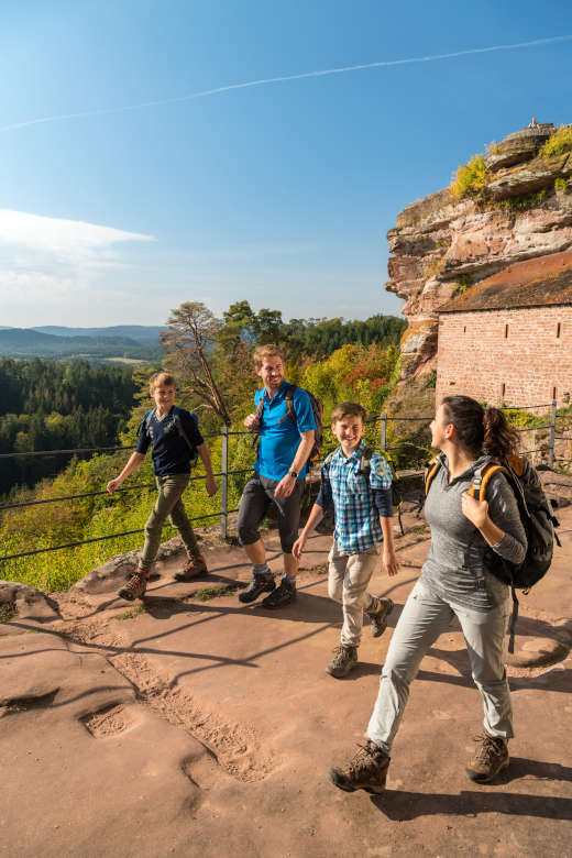 Mit der Familie auf Burg Altdahn (Foto: Pfalz Touristik, Dominik Ketz)