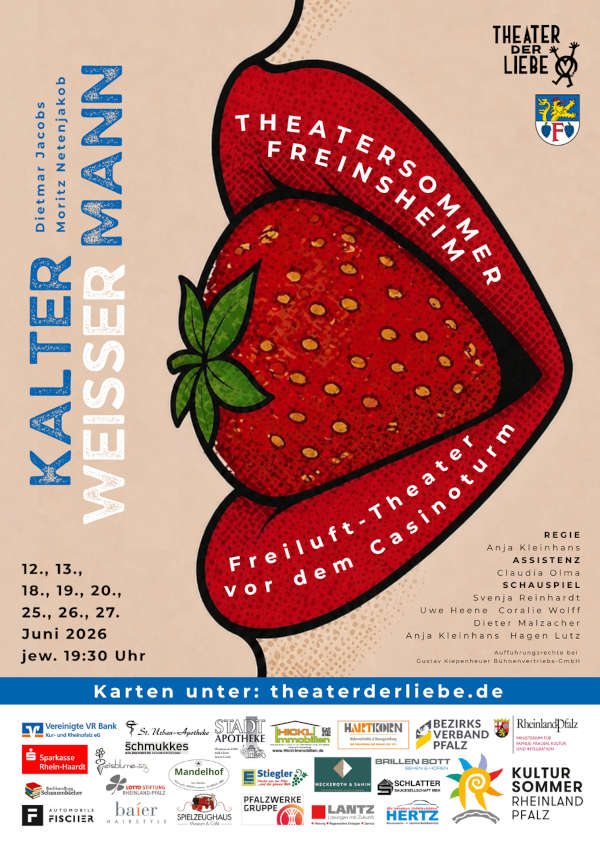 Komödie "KALTER WEISSER MANN" im Juni 2026 in Freinsheim