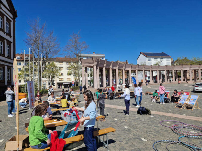 Die zweite Sommerferienaktion auf dem Exe lädt ein zu Kreativität, Spiel, Sport und als Highlight GoKart-Fahren. (Foto: Stadtverwaltung Pirmasens / Martina Fuhrmann)