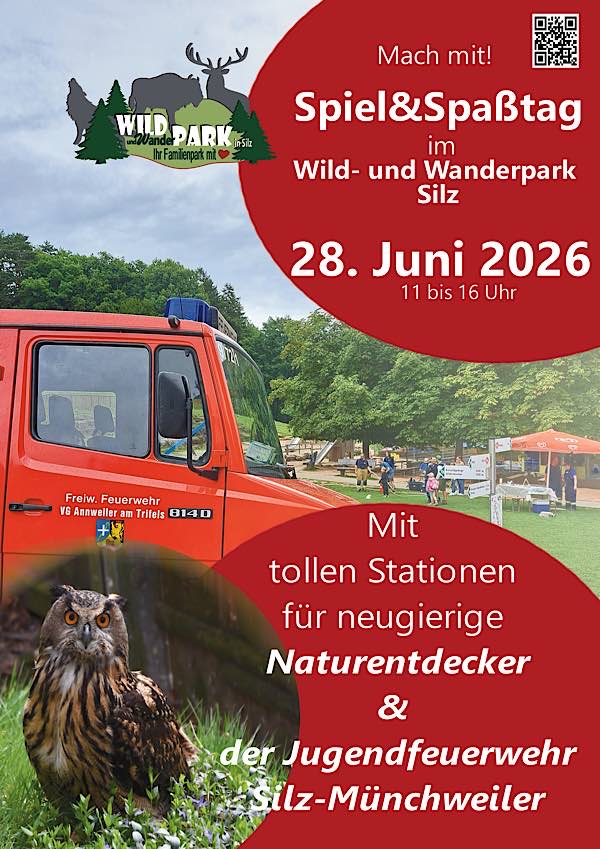 Spiel- und Spaßtag im Juni 2026 im Wild- und Wanderpark SÜW
