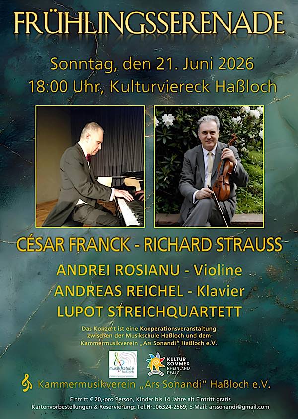 Frühlingsserenade im Juni 2026 in Haßloch