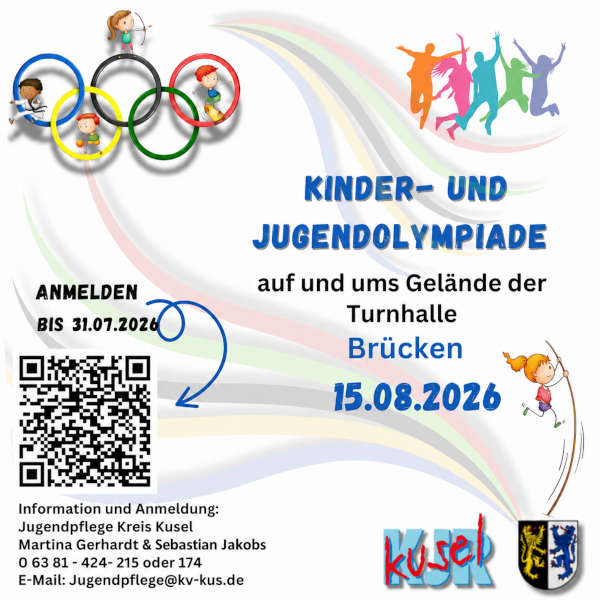 Kinder- und Jugendolympiade im August 2026 in Brücken