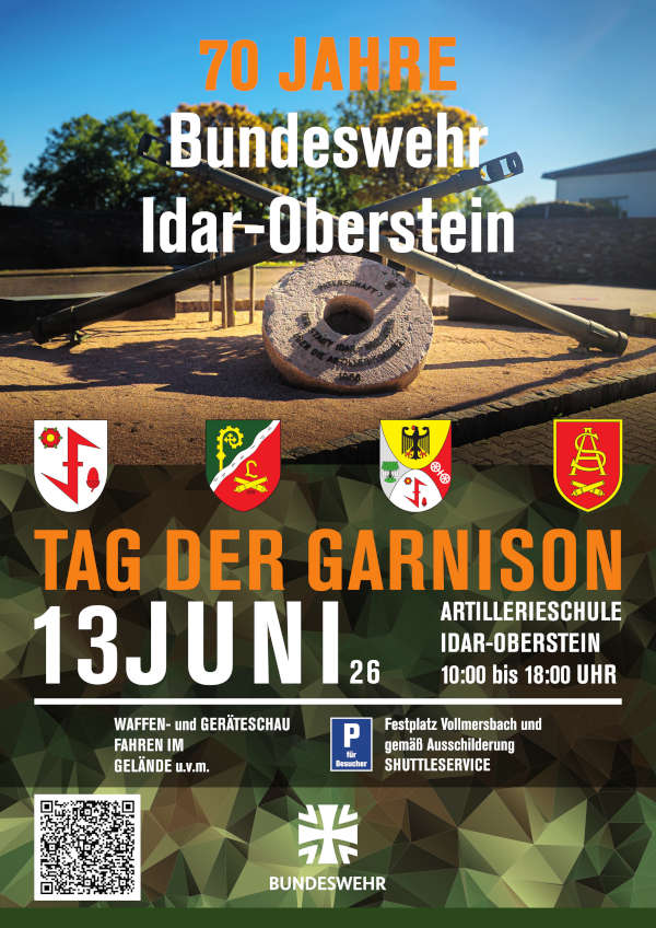 Tag der Garnison der Bundeswehr im Juni 2026 in Idar-Oberstein