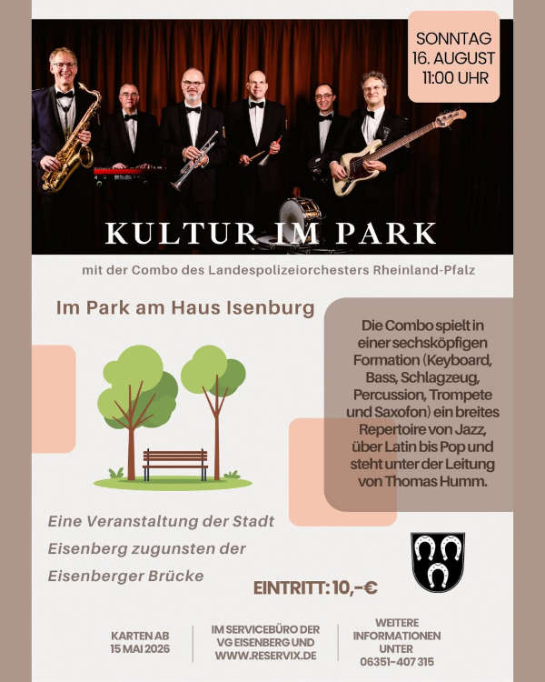 Kultur im Park im August 2026 in Eisenberg