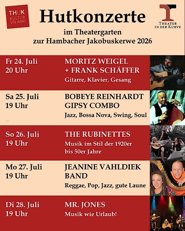 Live-Musik im Juli 2026 im Hambacher Theatergarten