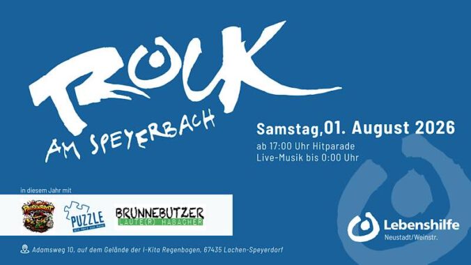 Rock am Speyerbach im August 2026 in Neustadt an der Weinstraße