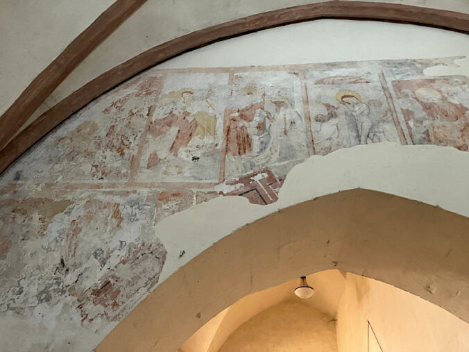 Mittelalterliche Wandmalerei in St. Georg in Wachenheim (Foto: Deutsche Stiftung Denkmalschutz/Bolz)