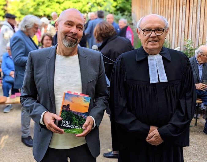 Arnim Töpel (l.) und Pfarrer i. R. Manfred Kuhn (Foto: Peter Jaschke)