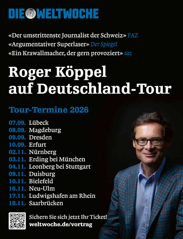 Roger Köppel im November 2026 in Ludwigshafen