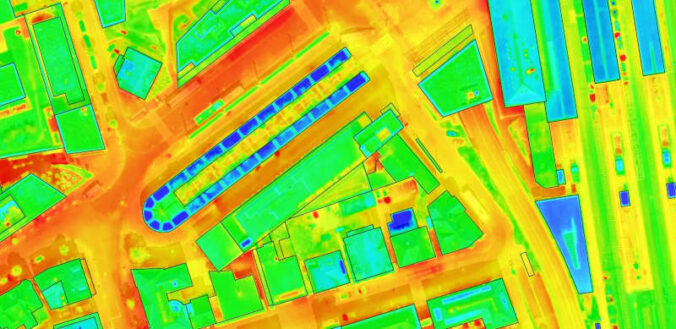 Beispiel einer thermografischen Auswertung (Foto: Aerowest)