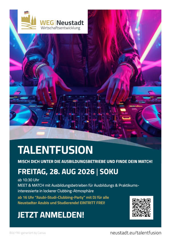 “TalentFusion – Misch dich unter die Ausbildungsbetriebe und finde dein Match!“