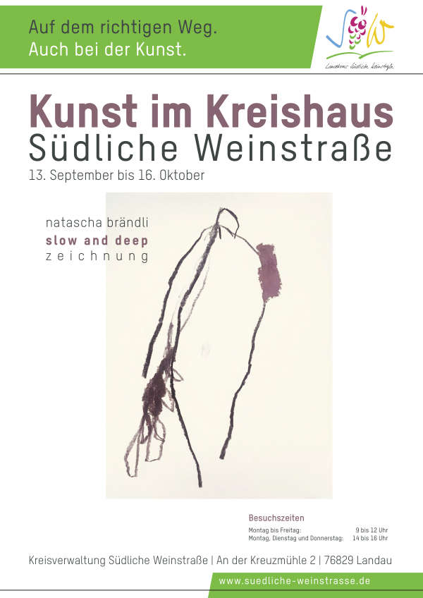 Künstlerin Natascha Brändli zeigt ihre Werke im September und Oktober 2026 im Kreishaus SÜW