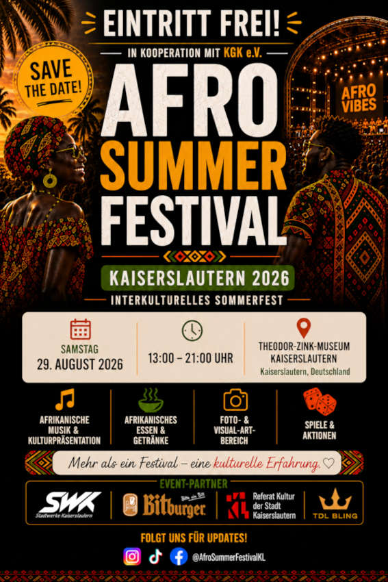 Afro Summer Festival Kaiserslautern im August 2026