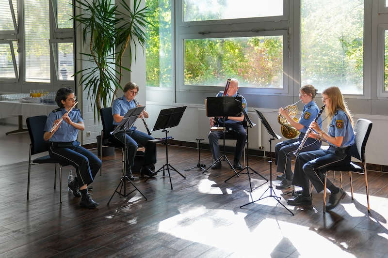 Das Holzbläserquintett des Landespolizeiorchesters Rheinland-Pfalz