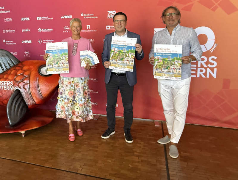 Vorstellung des Programms des Ehrenamtswochenendes bei der Pressekonferenz (Foto: Stadt Kaiserslautern)