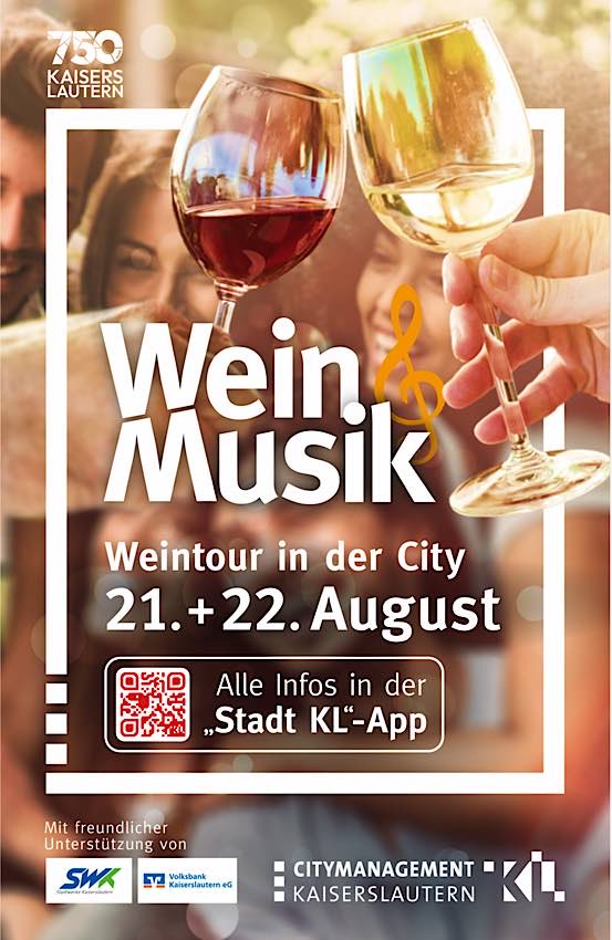 Wein & Musik im August 2026 in Kaiserslautern