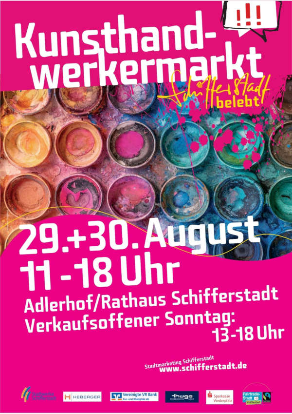 Kunsthandwerkermarkt im August 2026 in Schifferstadt