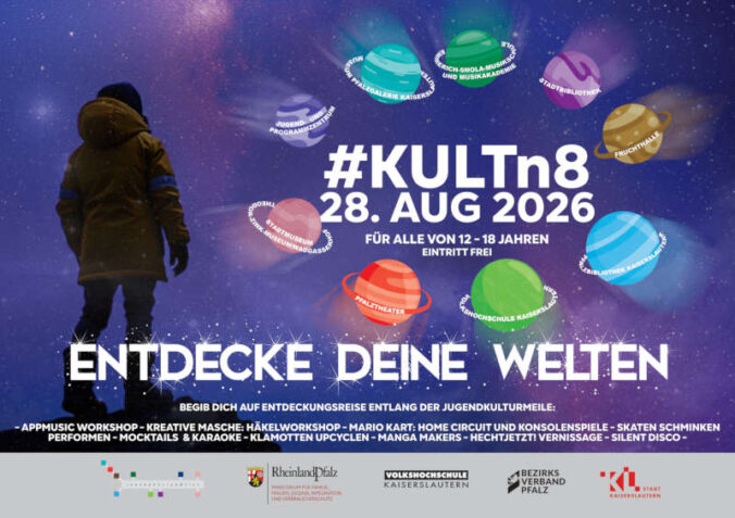 KULTn8 für Jugendliche im August 2026 in Kaiserslautern