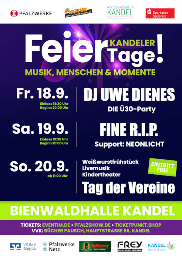 "Kandeler Feiertage!" im September 2026