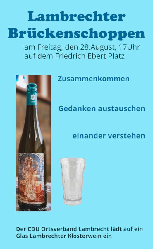 Lambrechter Brückenschoppen im August 2026