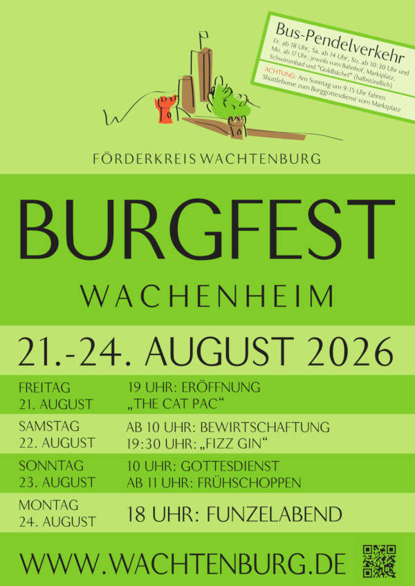 Wachenheimer Burgfest im August 2026