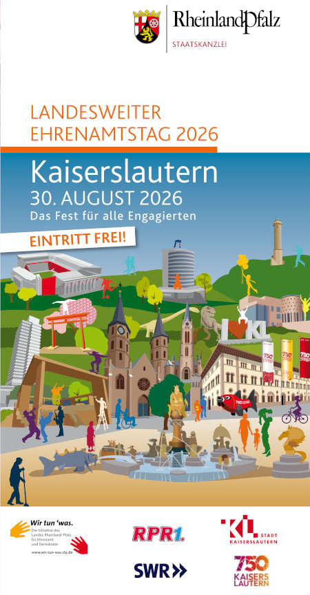 Landesweiter Ehrenamtstag 2026 in Kaiserslautern (Quelle: Staatskanzlei Rheinland-Pfalz)
