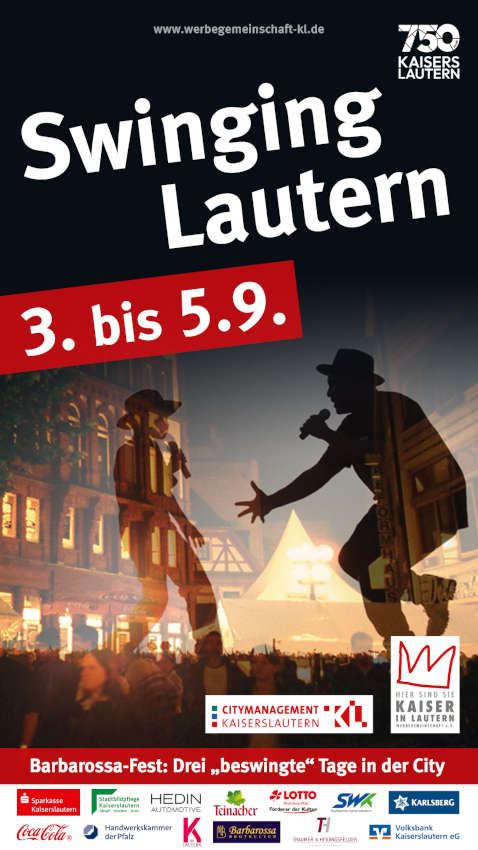 Barbarossafest „Swinging Lautern“ im September 2026 in Kaiserslautern