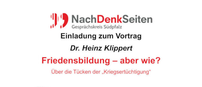 Vortrag Dr. Heinz Klippert im September 2026 in Frankweiler