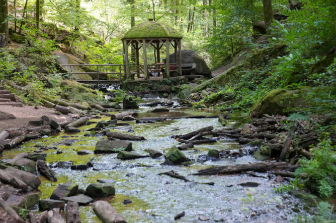 Der Pavillon in der Karlstalschlucht (Foto: Holger Knecht)