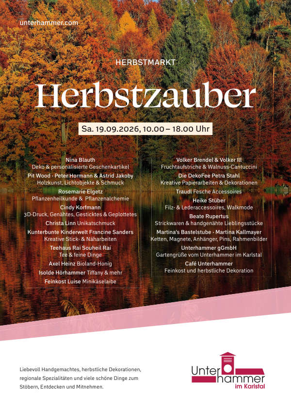 Markt "Herbstzauber" im September 2026 im Karlstal