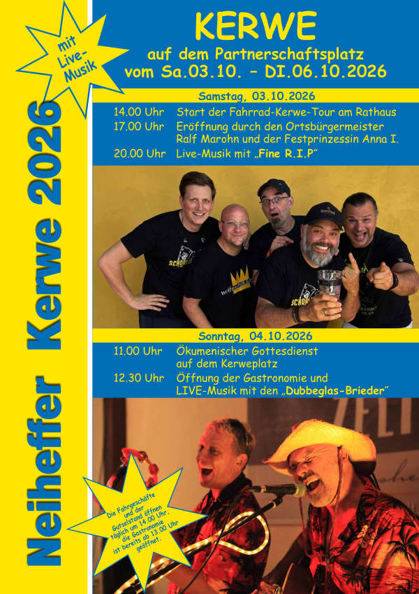 Kerwe im Oktober 2026 in Neuhofen