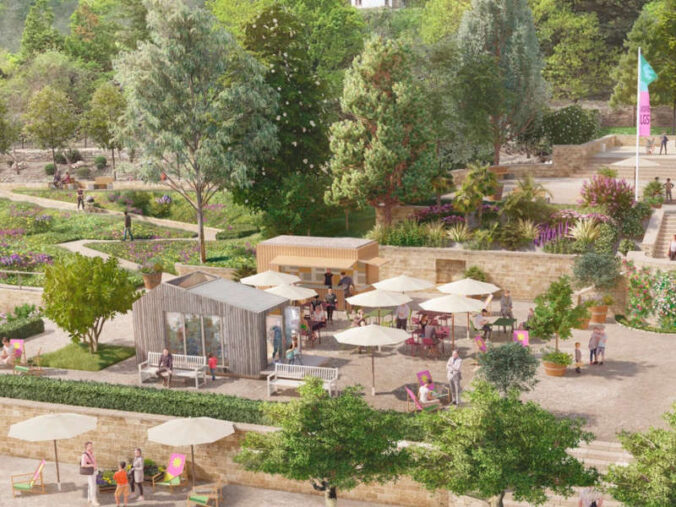 So könnte es 2027 auf der sanierten Dr. Welsch-Terrasse aussehen (Foto: LGS28)