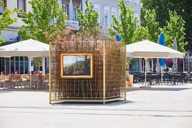 Installation „Klima – Wald – Kubus“ (Quelle: Thomas Brenner)