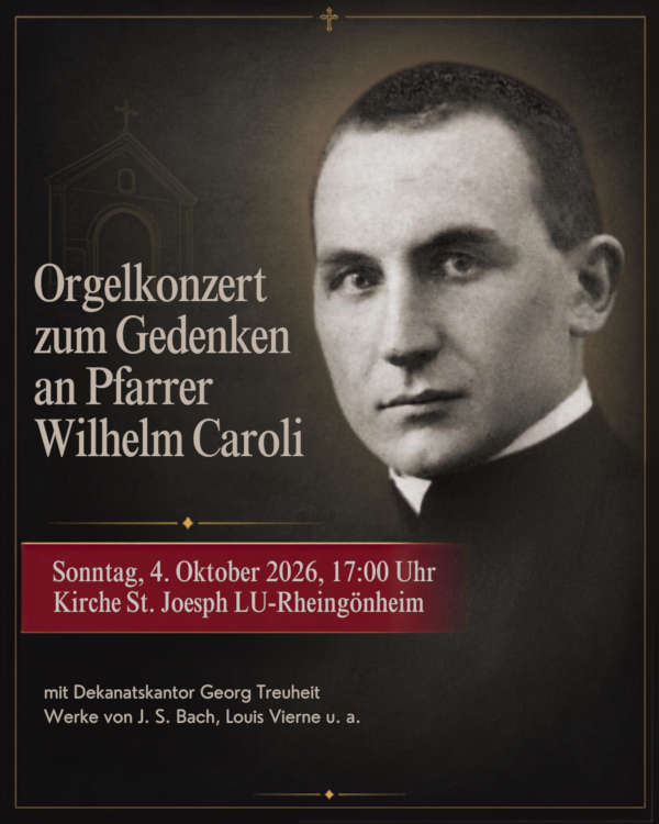 Orgelmusik und Texte für einen Mann des Widerstands Konzert am 4. Oktober 2026 erinnert an Pfarrer Wilhelm Caroli