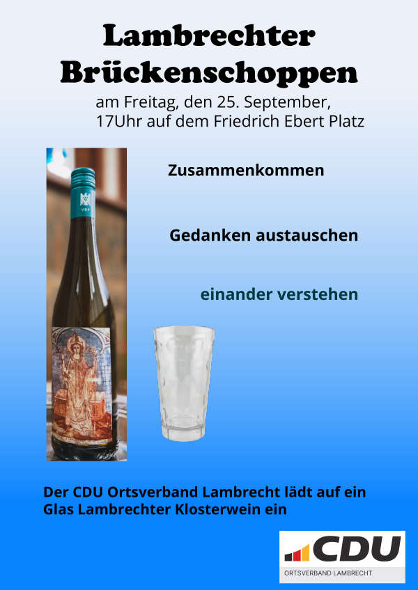 2. Lambrechter Brückenschoppen im September 2026