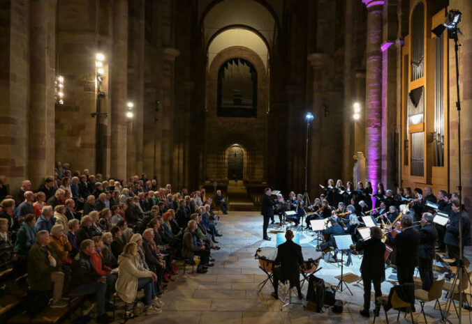 Konzert auf dem Königschor, aufgenommen bei den Internationalen Musiktagen 2025 (Quelle: Domkapitel Speyer, Foto: Klaus Landry)