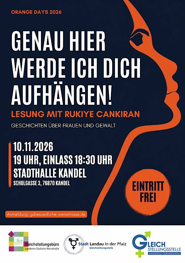 Lesung mit Rukiye Cankira im November 2026 in Kandel