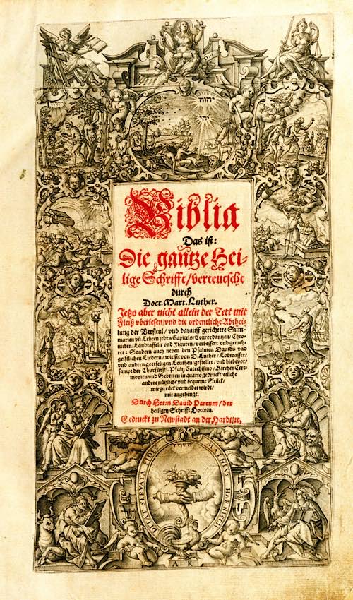 Titelblatt der Neustadter Bibel (Foto: Pfalzbibliothek)