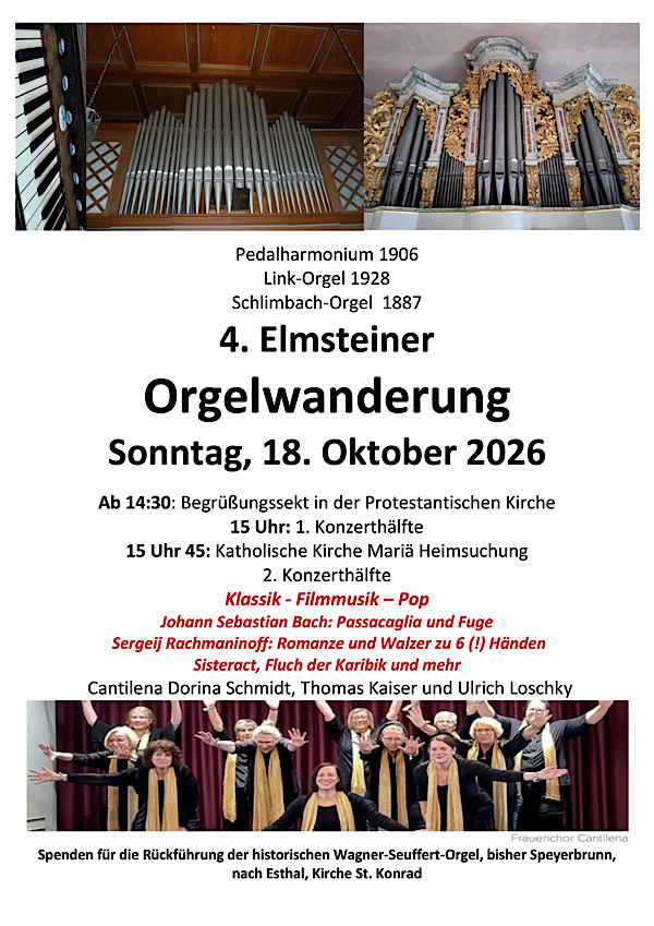 5. Elmsteiner Orgelwanderung im Oktober 2026