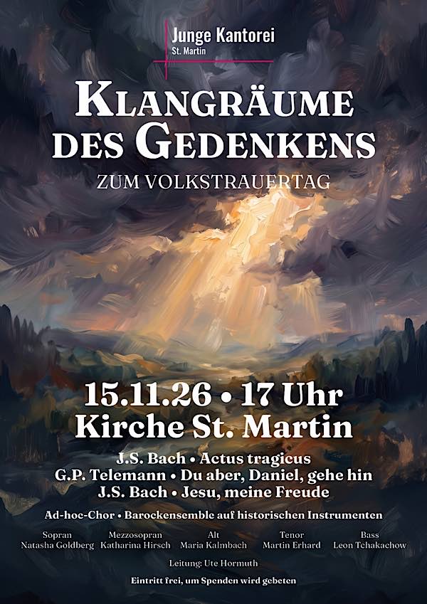 Kantaten zum Volkstrauertag im November 2026 in St. Martin